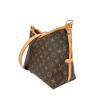 圖片 Louis Vuitton Carryall PM 帆布飾邊肩背包(M46203-咖)