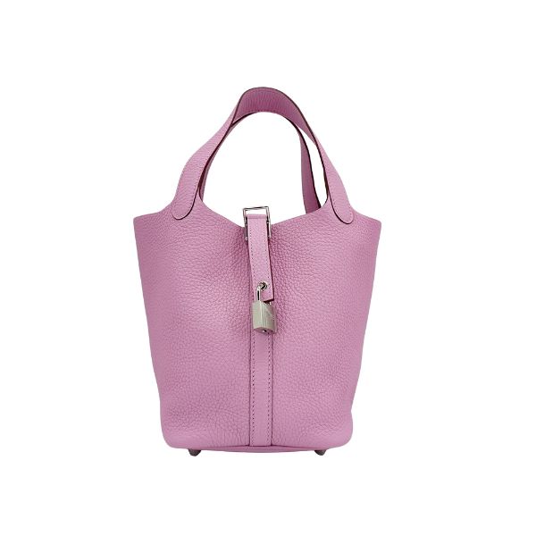 圖片 Hermes Picotin Lock 18 TC牛皮銀釦手提包(X9錦葵紫)