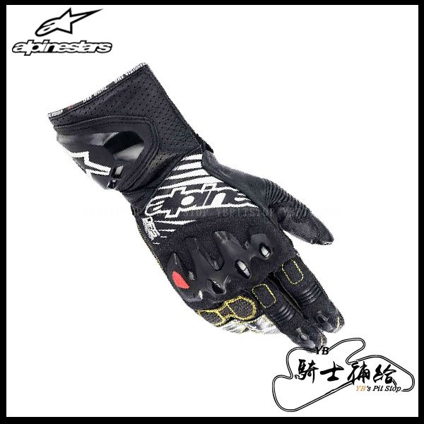 圖片 ALPINESTARS A星 GP-TECH V2 黑白 長手套 防摔 競技 袋鼠皮 真皮