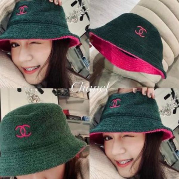 圖片 Chanel M碼森林綠漁夫帽