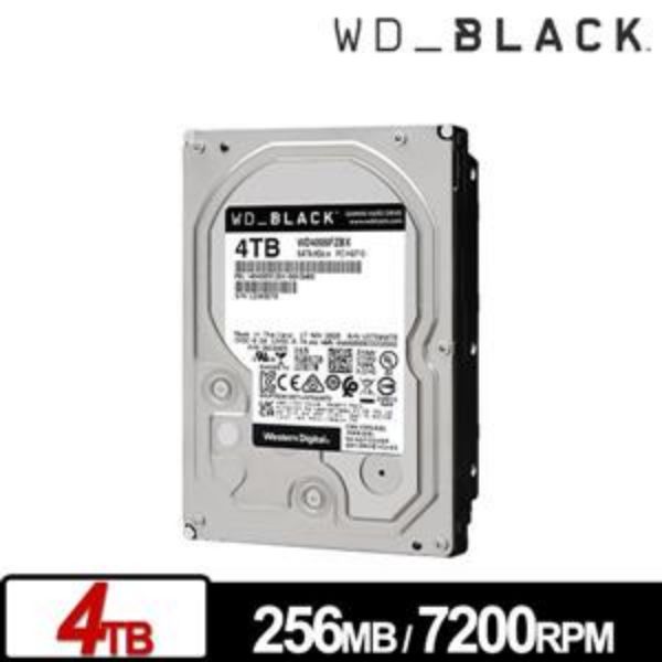 圖片 WD 4TB【黑標】(256M/7200轉/雙處理器/五年保)(WD4006FZBX)