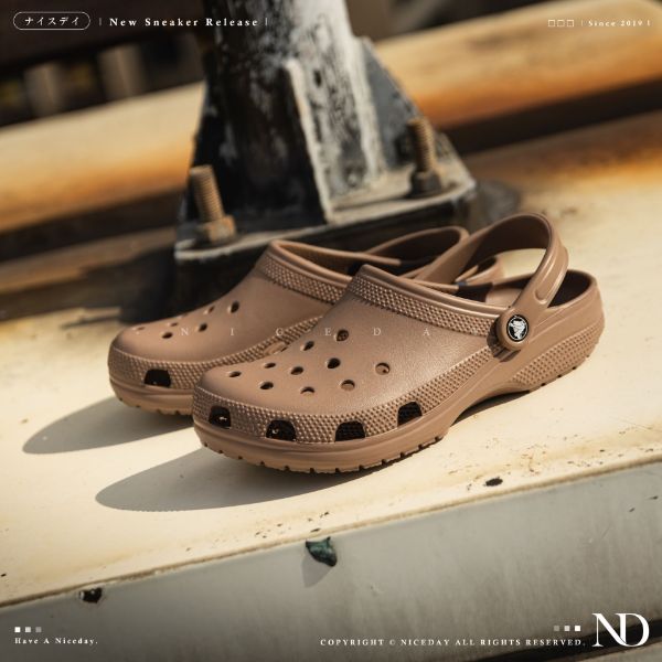 NICEDAY 現貨 Crocs 卡駱馳 洞洞鞋 經典款 基本款 可可色 男女尺寸