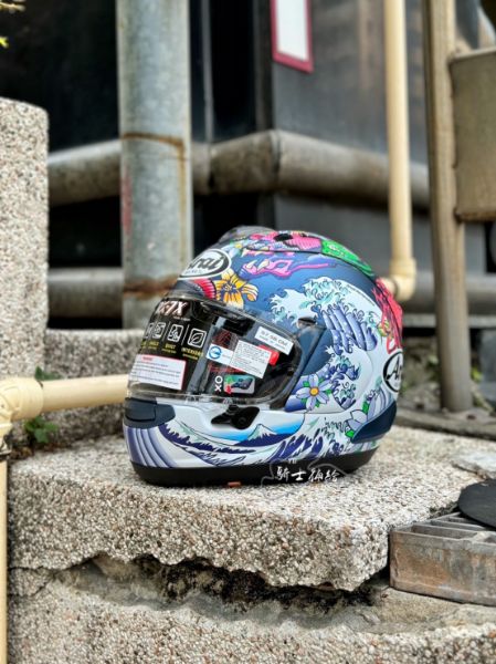 圖片 ARAI RX-7X ORIENTAL Flat Blue 浮世繪 消光藍 全罩 安全帽 RX7X