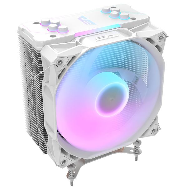 圖片 darkFlash S11 PRO 直觸式熱導管CPU散熱器-白(含12公分A.RGB風扇) 