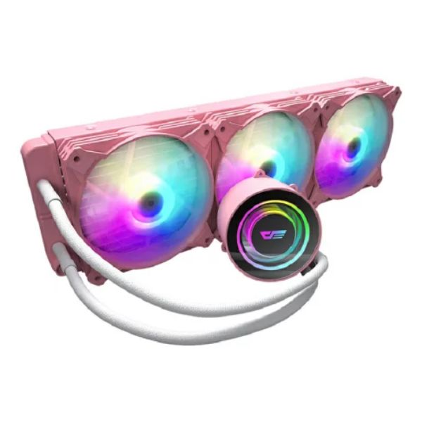 圖片 darkFlash DX360 A-RGB 一體式水冷CPU散熱器-粉紅色 