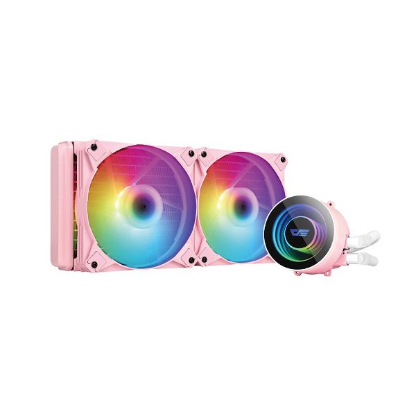 圖片 darkFlash DX240 A-RGB 一體式水冷CPU散熱器-粉紅色