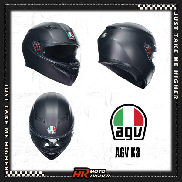 圖片 AGV K3 素色 全罩式安全帽 新款 K-3 【摩托海爾】