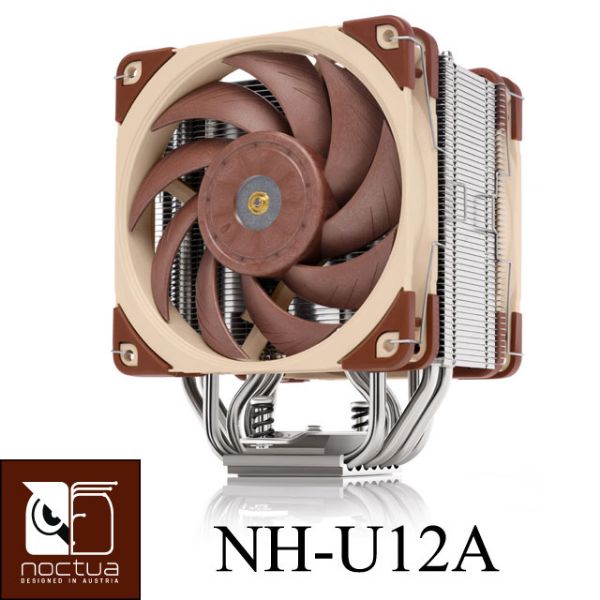圖片 貓頭鷹 NH-U12A /7導管/NF-A12X25 PWM風扇*2/高15.8 雙扇 靜音CPU散熱器