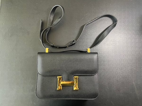 圖片 Hermes Constance 24 黑玫瑰金扣