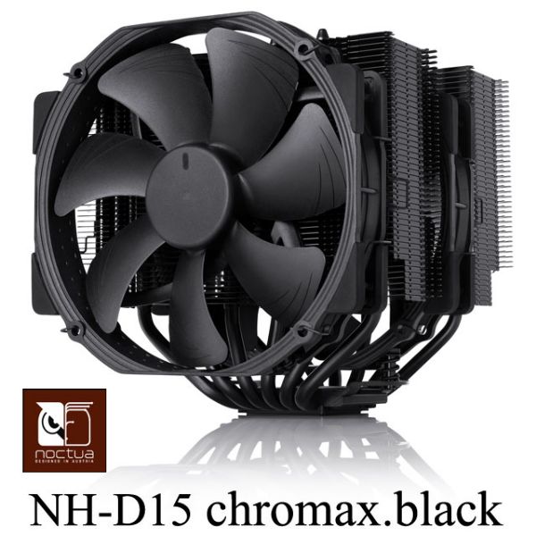 圖片 貓頭鷹 NH-D15 chromax.black 黑化版 /6導管/NF-A15 PWM*2/雙塔/高16.5 CPU散熱器