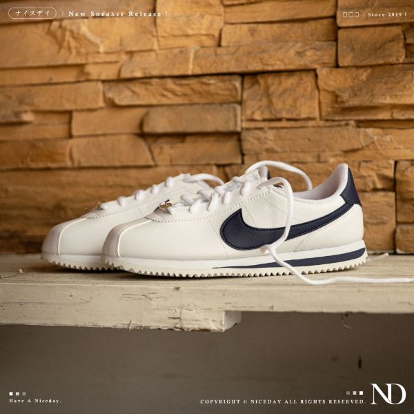 NICEDAY 現貨 Nike Cortez Basic 阿甘 阿甘鞋 經典 親子 女鞋 大童 海軍藍