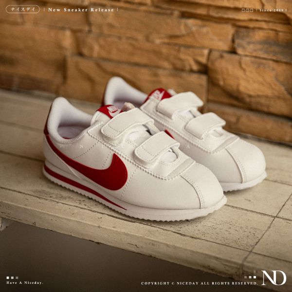 NICEDAY 現貨 Nike Cortez Basic 阿甘 阿甘鞋 經典 親子 童鞋 中童 紅