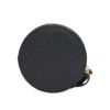 圖片 AMI PARIS 金色金屬LOGO粒面皮革圓形錢包 - 黑色 - USL600 AL00360015
