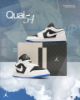 iSNEAKERS 現貨 Air Jordan 1 Low "Quai 54" 黑白藍 HQ0764-001