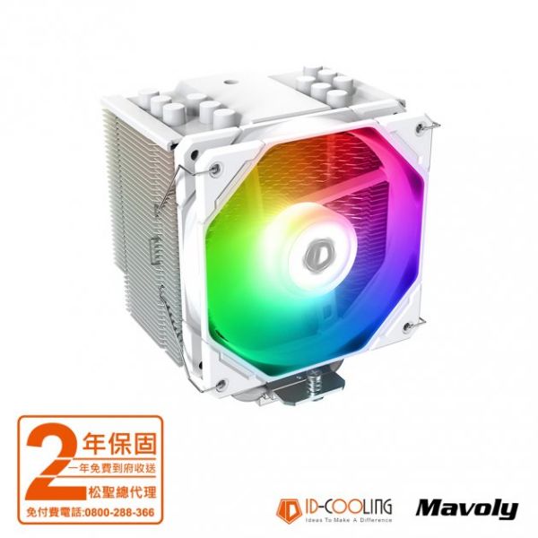 圖片 ID-COOLING SE-226-XT-ARGB SNOW 白化/6導管/高15.4/偏移不干涉 散熱器