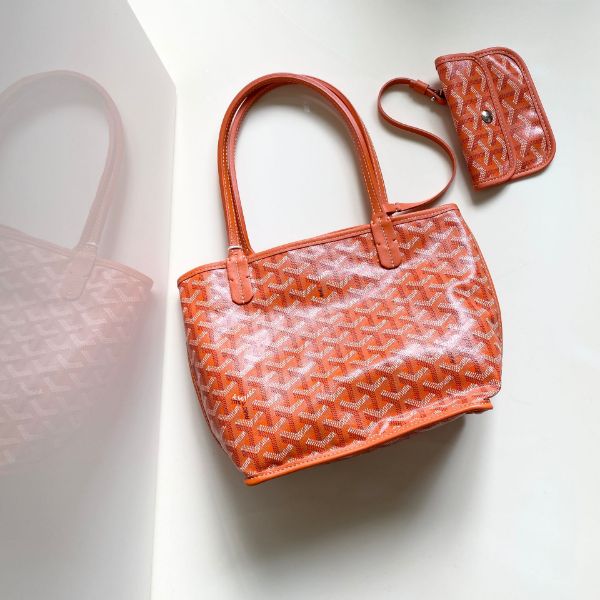 圖片 #已售 歡迎詢問預訂# GOYARD 橘色 mini tote
