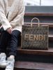 圖片 "限時降價 夏季折扣"-Fendi 8BH372 大款 FF緹花 Sunshine 包 棕色《2024季度新品》