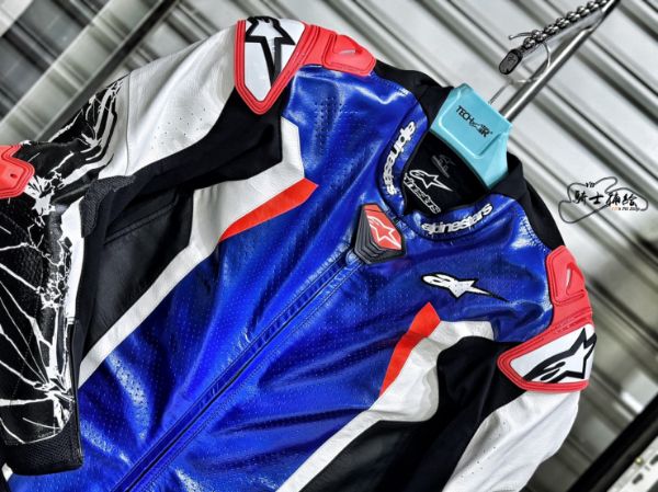 圖片 ALPINESTARS RACING ABSOLUTE V2 1PC 金屬藍黑紅 頂級 連身皮衣 A星