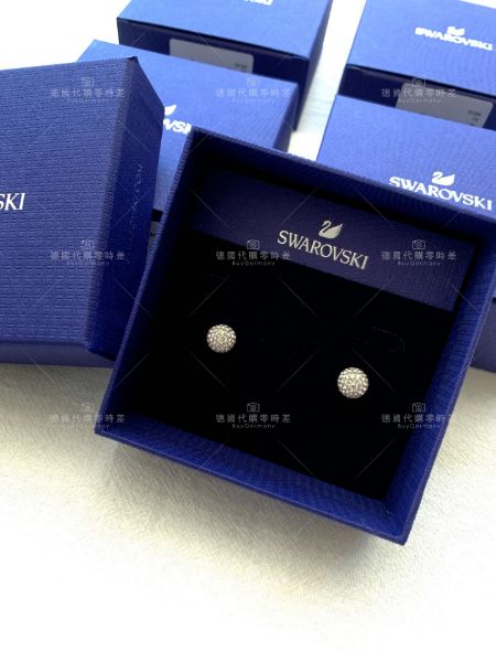 圖片 施華洛世奇 Swarovski- 璀璨閃耀球型Blow銀色耳環 📝預購