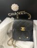 圖片 CHANEL香奈兒 Chanel AS4979 新款 荔枝皮雙肩粗鍊後背包 黑 