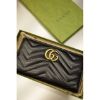 圖片 Gucci marmont 馬夢 牛皮金屬雙G Logo牛皮 拉鍊長夾