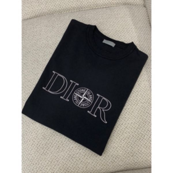 圖片 Dior x stone island 石頭島聯名 刺繡Logo設計 短袖T恤上衣