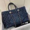 圖片 Chanel 牛仔外縫線手提肩背托特包