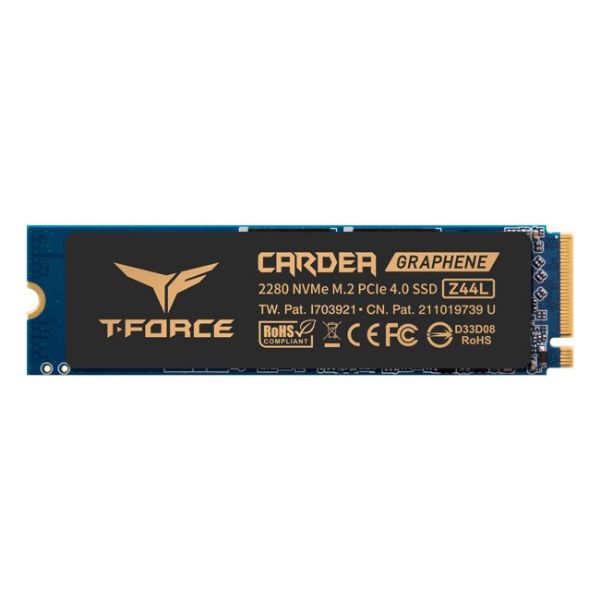 圖片 十銓 T-ForceZ44L黑武士(石墨烯)500G/Gen4 PCIe 4.0/讀:3300M/寫:2400M(五年)