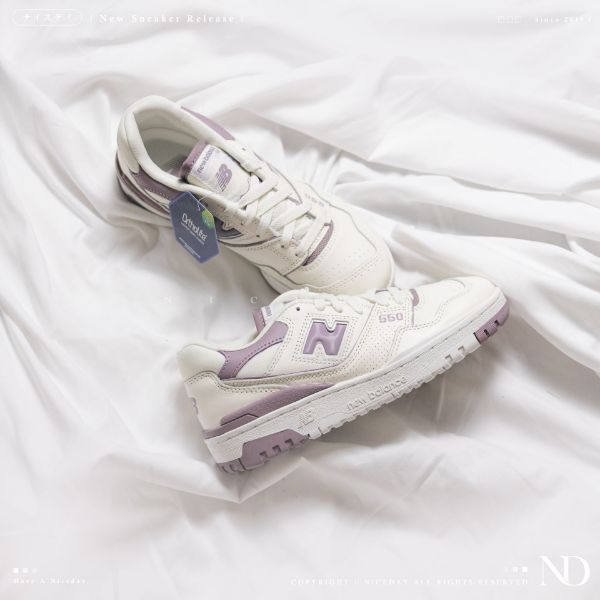 NICEDAY 現貨 New Balance 550 紫丁香 紫色 淺紫 薰衣草 復古 奶油 女鞋