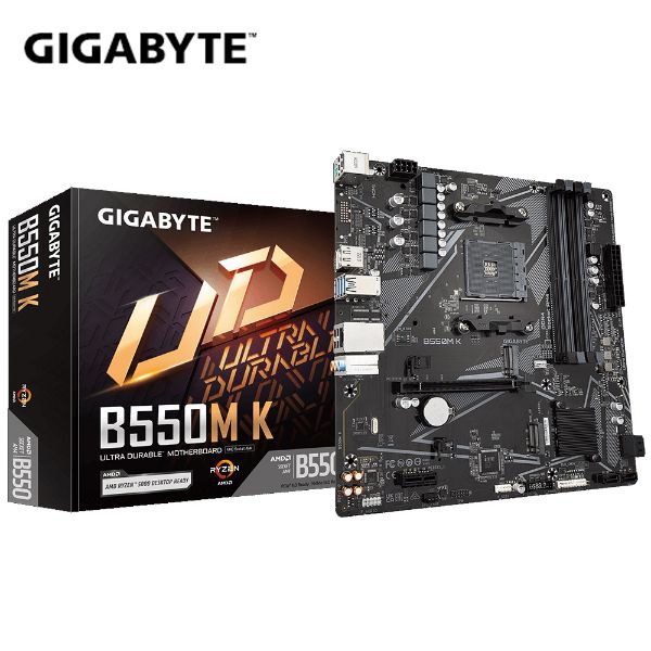 圖片 技嘉 B550M K(M-ATX/1H1P/LAN 1Gb/註四年/4dimm)4+2相供電