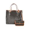 圖片 Goyard St. Louis GM 防水帆布手提/肩背托特包(黑/棕)