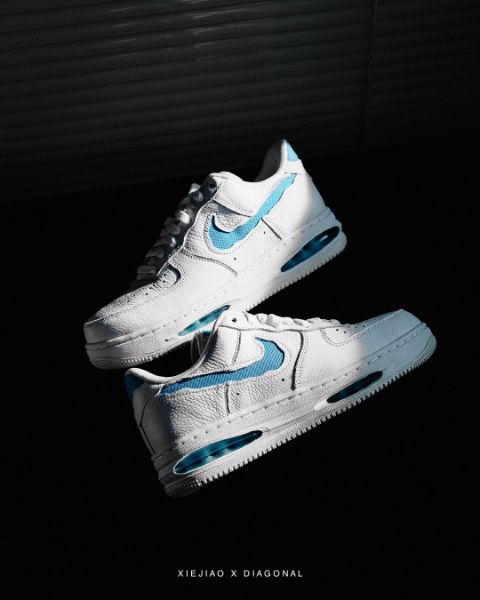 圖片 鞋教 預購 Nike Air Force 1 Low EVO "White University Blue" 藍眼淚撕裂勾 藍白 HF3630-101