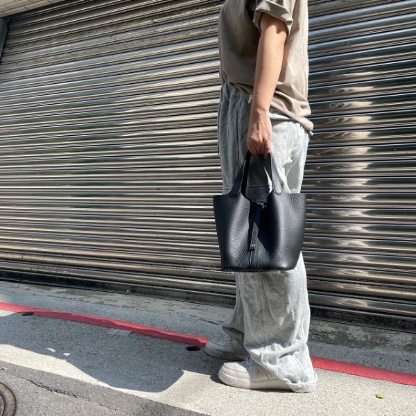 圖片 HERMES Picotin 22 黑銀