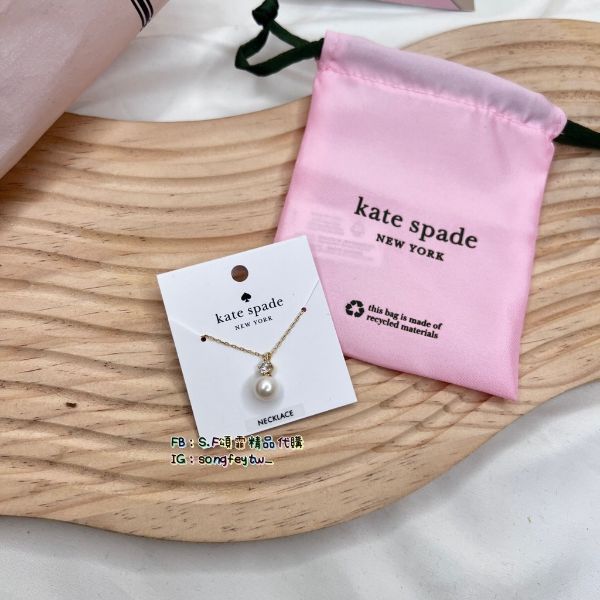 圖片  kate spade 珍珠項鍊 黑桃項鍊