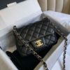 圖片 Chanel 黑金小羊皮經典款方胖子