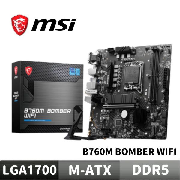 圖片 MSI 微星 B760M BOMBER WIFI 主機板