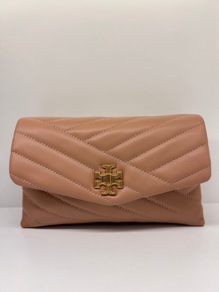 圖片 Tory Burch Kira Chevron 斜紋縫線小羊皮信封式翻蓋斜背包