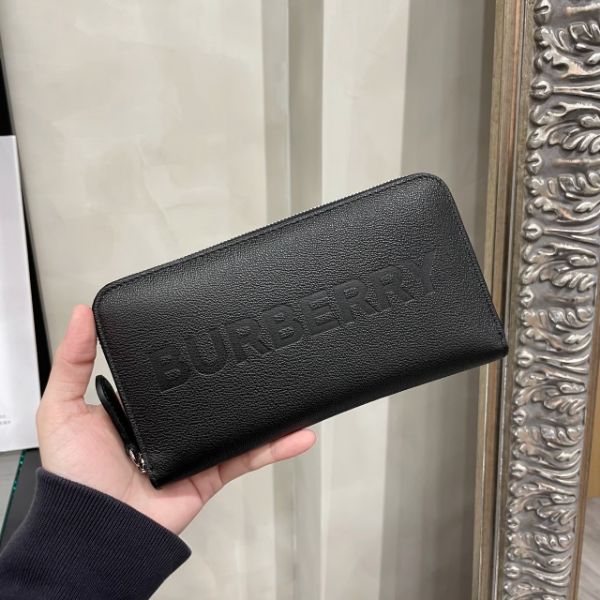 圖片 BURBERRY經典品牌Logo牛皮拉鍊長夾