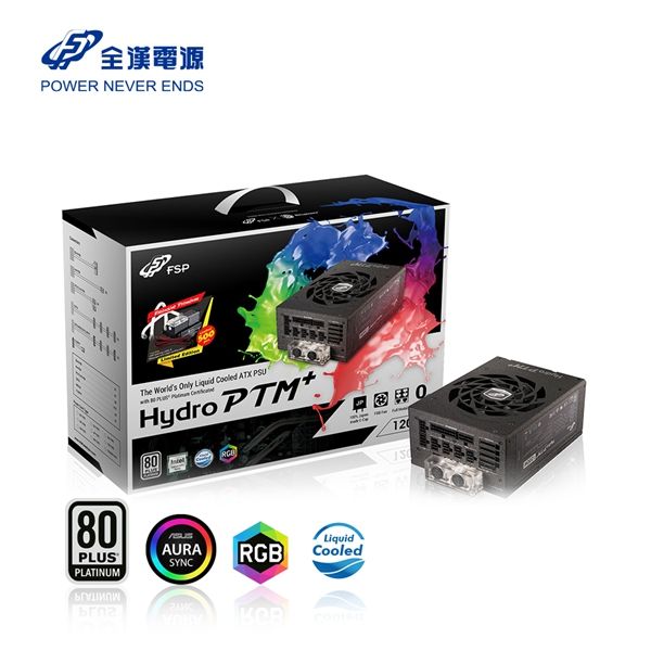 圖片 全漢 HYDRO PTM+ 1200W 雙8/白金/水冷電源/5年保/Aura Sync【客訂,無快換】