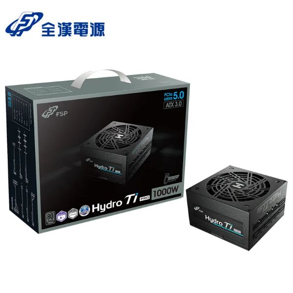 圖片 全漢 HYDRO Ti PRO 1000W 雙8/鈦金/全模/ATX3.0(PCIe 5.0)/主日系/防潮塗層/10年