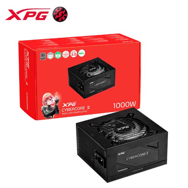 圖片 XPG CYBERCORE II 1000W 雙8/白金/全模/ATX3.0(PCIe 5.0)/10年保