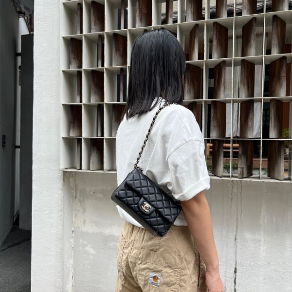 圖片 CHANEL 黑金 mini CF20