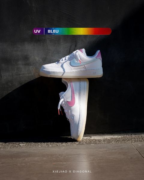 圖片 鞋教 預購 Nike W Air Force 1'07 Low LX "UV Swooshes White" 白熱感應UV變色紫外線 FZ553-1111