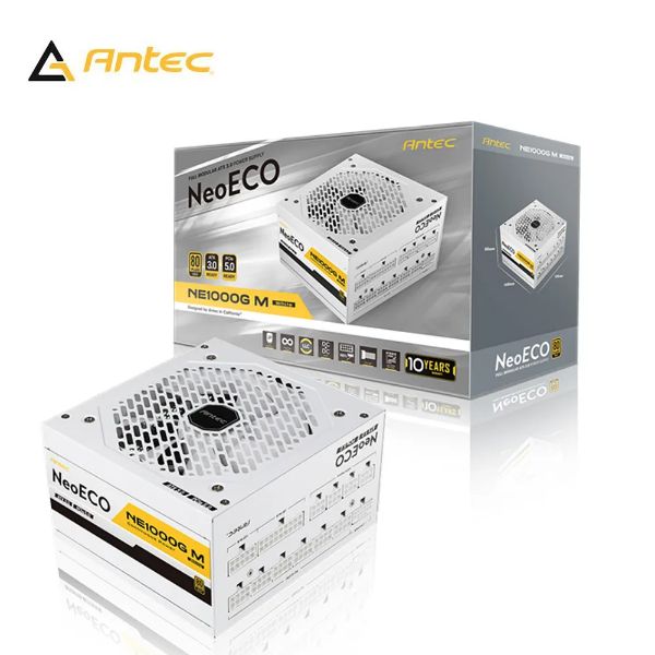 圖片 Antec NE1000G M ATX3.0(1000W) 白色 雙8/金牌/全模/PCIe 5.0/全日系/10年保