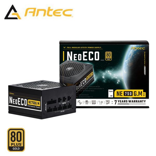 圖片 Antec NE750GM(750W) 雙8/金牌/全模/全日系/智慧溫控風扇/10年保