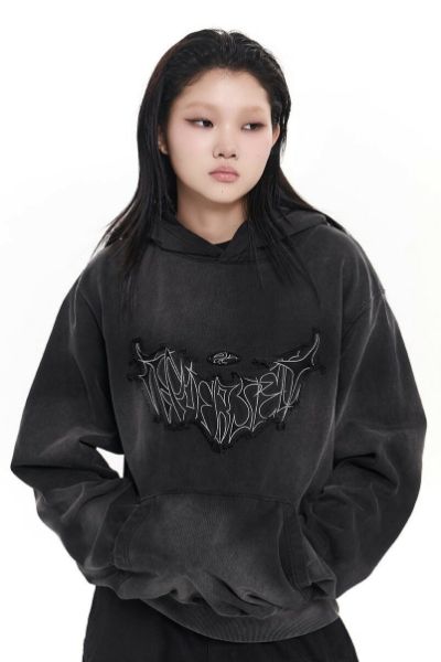 EGO FETCH x INNERSECT Patchwork Hoodie Medium Fit PH1-23FWTHD0039