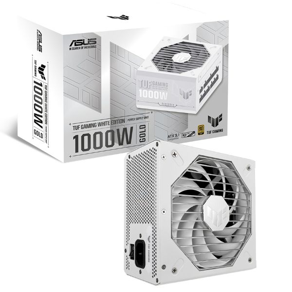 圖片 華碩 TUF GAMING 1000W Gold 白色版 雙8/金牌/全模組/ATX3.0(PCIe 5.0)/10年保