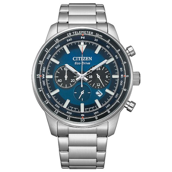 圖片 日本CITIZEN星辰Eco-Drive 新上市時尚三眼計時腕錶 CA4500-91L