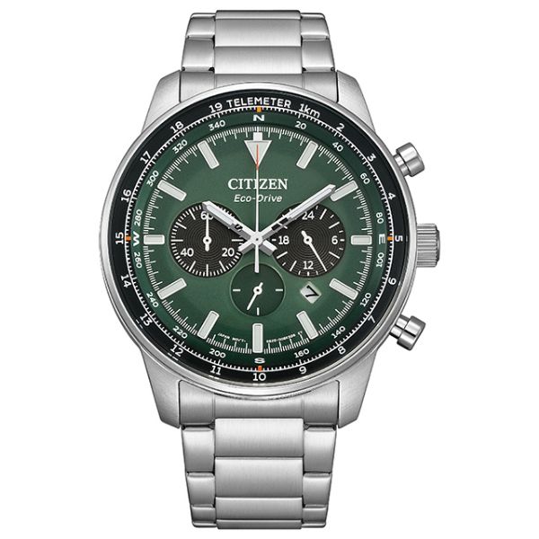 圖片 日本CITIZEN星辰Eco-Drive 新上市時尚三眼計時腕錶 CA4500-91X