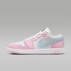 圖片 Nike Air Jordan 1 Low 白 粉 粉藍 狗狗掌印 休閒鞋 籃球鞋 HM3706-141